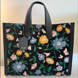 Kate Spade Manhattan Floral Jacquard Large Tote